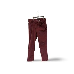 Calvin Klein Jeans Straight Leg Corduroy Pants – Burgundy, Size 10